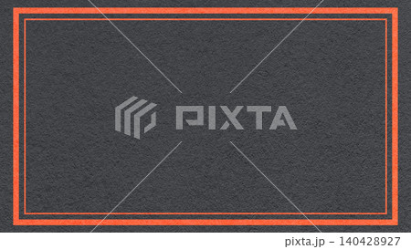Textured black paper background with coral double frame border and copy space for banner, presentation, template Textured black paper background with coral double frame border and copy space for banner, presentation, template 140428927