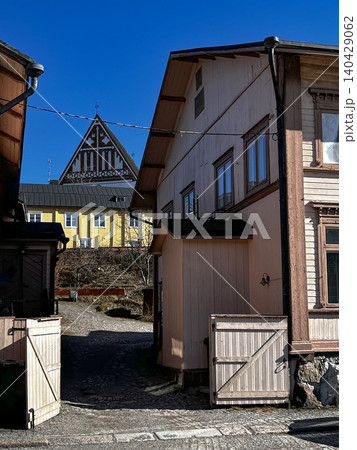 Old Street and Medieval Lutheran Cathedral in Porvoo, Finland. Old Street and Medieval Lutheran Cathedral in Porvoo, Finland. 140429062