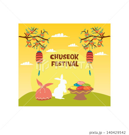 chuseok happy chuseok chuseok rabbit background illustration korea holiday tradition chuseok happy chuseok chuseok rabbit background illustration korea holiday tradition 140429542