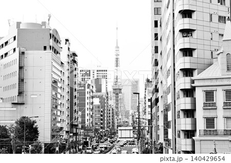 東京タワーモノクロ 東京タワーモノクロ 140429654