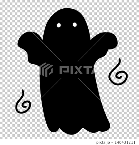 黑色幽靈的插圖(輪廓) 黑色幽靈的插圖(輪廓) 140431211
