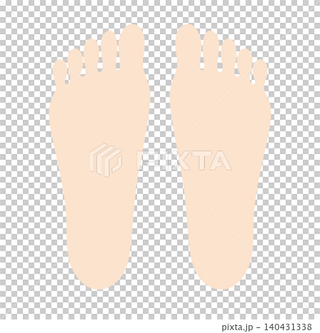 Illustration of the soles of the feet Illustration of the soles of the feet 140431338