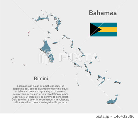 Vector map of Bahamas - Bimini District Vector map of Bahamas - Bimini District 140432386