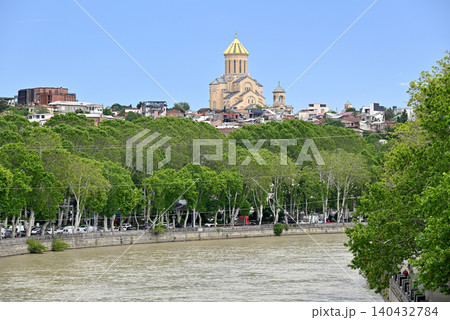 Holy Trinity Cathedral Sameba, main cathedral of the Georgian Orthodox Church in Tbilisi, Georgia Holy Trinity Cathedral Sameba, main cathedral of the Georgian Orthodox Church in Tbilisi, Georgia 140432784