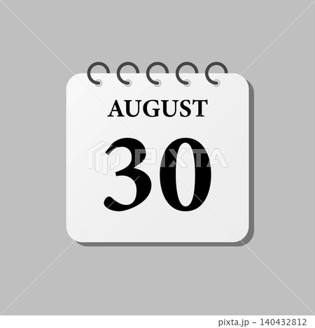 Icon page calendar day - 30 August 140432812