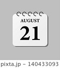Icon page calendar day - 21 August 140433093