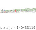 神戸(水彩)海空無し 140433119