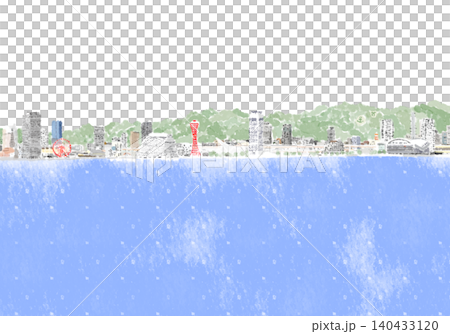 Kobe (watercolor) Sea 140433120
