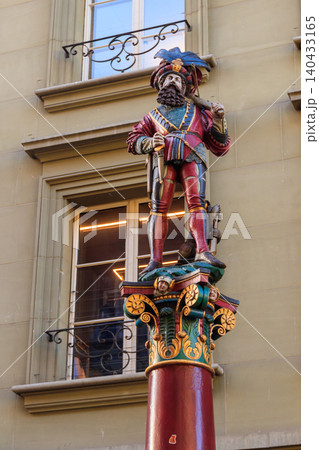 Ryffli fountain (Ryfflibrunnen) is a 16th-century fountain in the Old City of Bern, Switzerland 140433165
