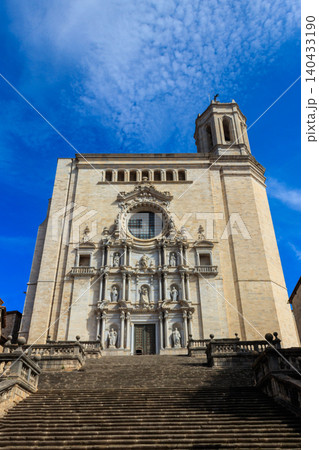 Girona Cathedral, also known as the Cathedral of Saint Mary of Girona, is a Roman Catholic church located in Girona, Catalonia, Spain Girona Cathedral, also known as the Cathedral of Saint Mary of Girona, is a Roman Catholic church located in Girona, Catalonia, Spain 140433190