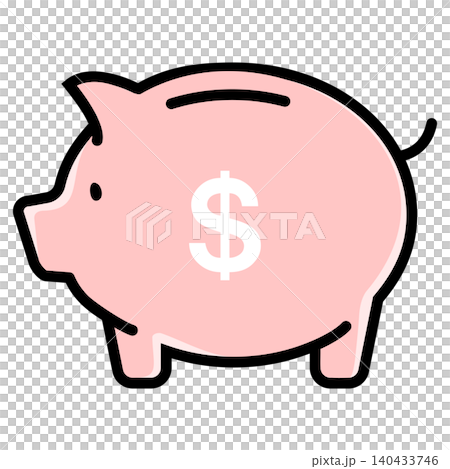 Cute pig money box 140433746
