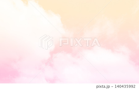 Pink sky yellow pastel summer background cloud sunset cloudy landscape dusk beautiful light wallpaper dramatic scenic sunrise gradient space skyline weather twilight sunny horizon scene peaceful. 140435992