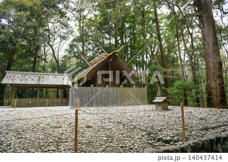 伊勢神宮内宮　別宮　風日祈宮と古殿地 140437414