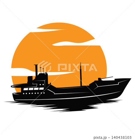 Ship Logo Design Illustration, Sailing Ship, Cargo Ship, Maritime Transportation Template Ship Logo Design Illustration, Sailing Ship, Cargo Ship, Maritime Transportation Template 140438103