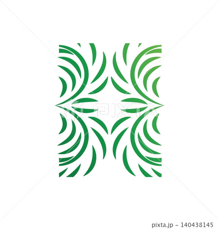 Palm leaf design with a simple, minimalist and elegant design concept, premium line symbol template design for brand Palm leaf design with a simple, minimalist and elegant design concept, premium line symbol template design for brand 140438145