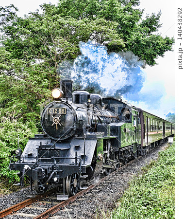 真岡鉄道の蒸気機関車 真岡鉄道の蒸気機関車 140438292