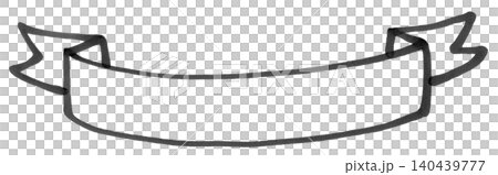 Headline ribbon drawn with a soft marker, monochrome 1 Headline ribbon drawn with a soft marker, monochrome 1 140439777