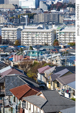 【東京都】郊外の住宅地の風景 【東京都】郊外の住宅地の風景 140440961