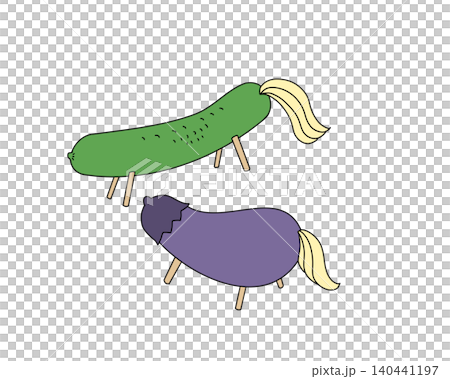 精霊馬のイラスト 精霊馬のイラスト 140441197