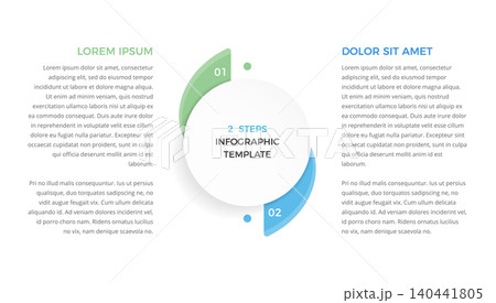 Two Steps Cycle Infographic Template Two Steps Cycle Infographic Template 140441805