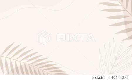 Minimalist Tropical Leaf Background for Presentation and Social Media Minimalist Tropical Leaf Background for Presentation and Social Media 140441825
