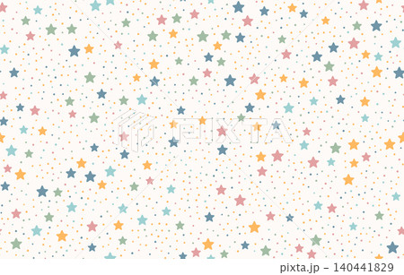 Seamless Starry Pattern with Tiny Dots 140441829