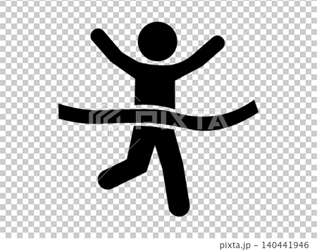 田徑運動員的象形圖。 田徑運動員的象形圖。 140441946