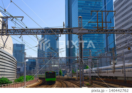 【東京都】5月・有楽町駅から東京駅方向を望む 【東京都】5月・有楽町駅から東京駅方向を望む 140442762