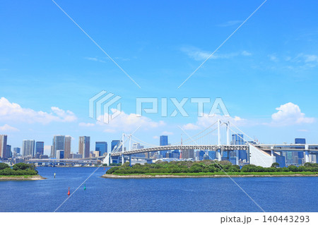 東京都港区、レインボーブリッジの風景 東京都港区、レインボーブリッジの風景 140443293