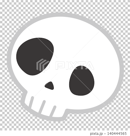 可愛的骷髏頭插圖 可愛的骷髏頭插圖 140444565