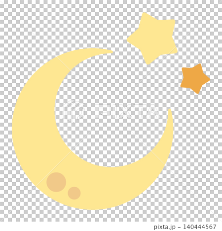新月和星星的插圖 新月和星星的插圖 140444567