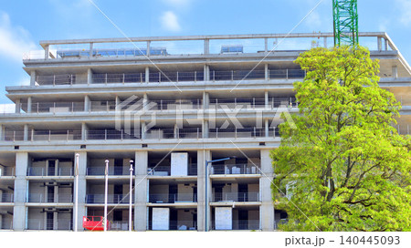 New multistory apartment buildings under construction New multistory apartment buildings under construction 140445093