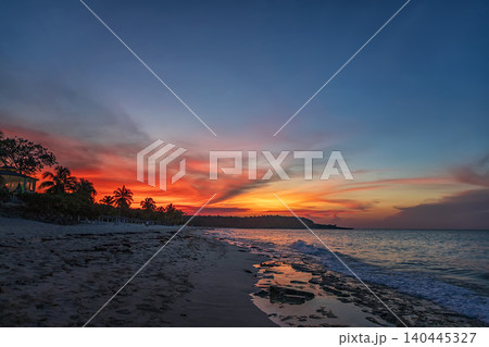 Tropical sunset Tropical sunset 140445327
