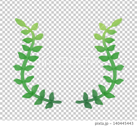 Laurel wreath frame drawn with soft markers 2 Laurel wreath frame drawn with soft markers 2 140445443