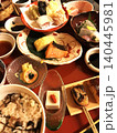 豪華な和食の御膳ランチ（天ぷら・刺身・焼き魚・田楽） 140445981