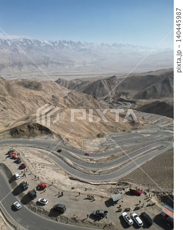 The Panlong Ancient Road, or "Panlong Gudao" is one of the most breathtaking routes in southern Xinjiang, China. The Panlong Ancient Road, or "Panlong Gudao" is one of the most breathtaking routes in southern Xinjiang, China. 140445987