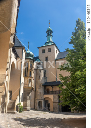 Courtyard of Vlassky dvur in Kutna Hora. Czech republic. Courtyard of Vlassky dvur in Kutna Hora. Czech republic. 140446343