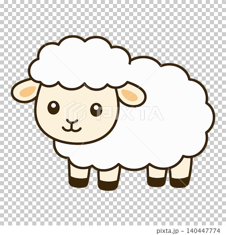 Cute sheep character illustration Cute sheep character illustration 140447774