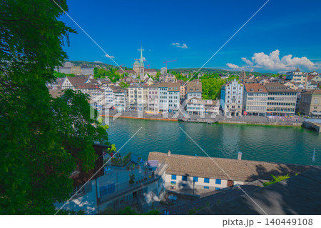スイスのチューリッヒの風景 スイスのチューリッヒの風景 140449108
