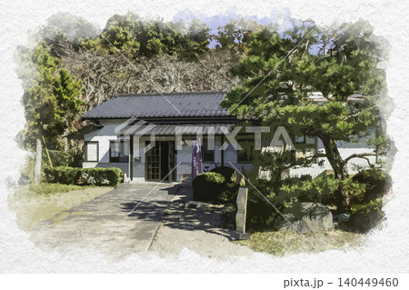 水彩画風 丹波篠山 王地山陶器所 兵庫県丹波篠山市 水彩画風 丹波篠山 王地山陶器所 兵庫県丹波篠山市 140449460