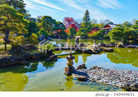 紅葉のある風景 桂離宮 紅葉のある風景 桂離宮 140449631