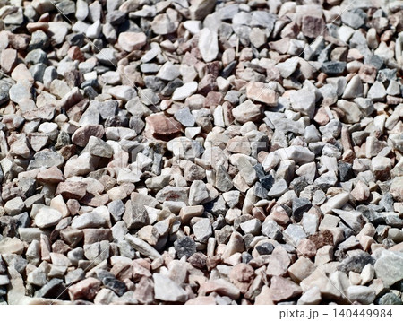 Close-up of mixed gravel stones on ground 140449984