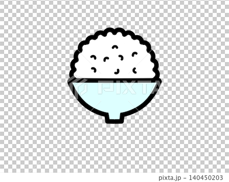 White rice illustration White rice illustration 140450203