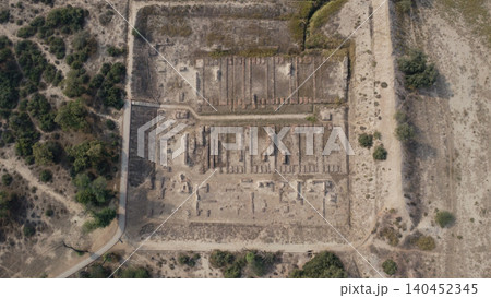 Harappa granary ruins ancient barter trade site pakistan 140452345