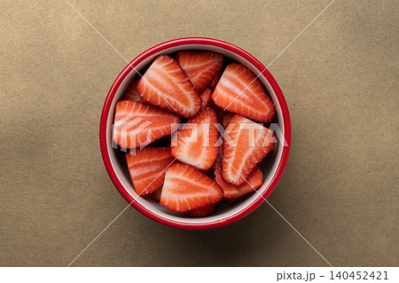 Fresh strawberries yogurt granola healthy breakfast Fresh strawberries yogurt granola healthy breakfast 140452421