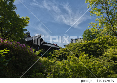 東福寺 洗玉澗から望む青もみじと通天橋3 東福寺 洗玉澗から望む青もみじと通天橋3 140452615