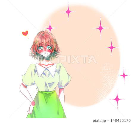 恋する女性 思考 キラキラ 恋する女性 思考 キラキラ 140453170