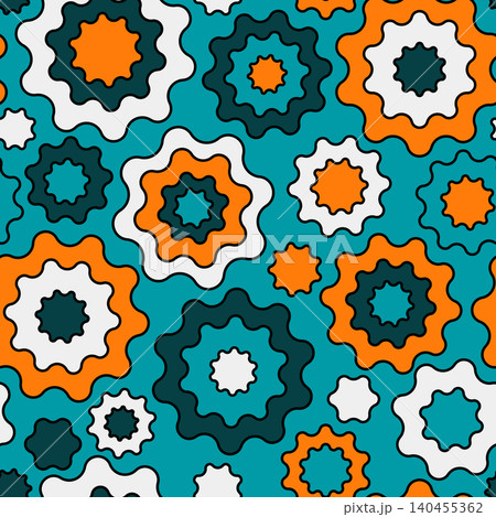 A seamless pattern with abstract circles. Floral ornate colorful background. An Abstract multi-colored fun backdrop. A seamless pattern with abstract circles. Floral ornate colorful background. An Abstract multi-colored fun backdrop. 140455362