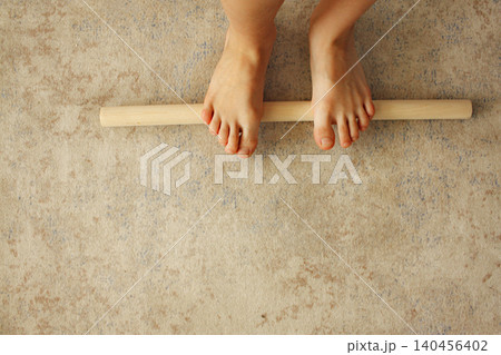Foot massage fo kids. Ortopedic. Sensory gymnastic. Foot massage fo kids. Ortopedic. Sensory gymnastic. 140456402