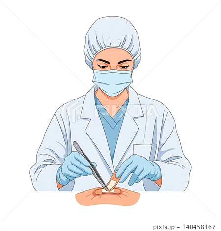 Female Trauma Wound Care Practitioner Tweezers Female Trauma Wound Care Practitioner Tweezers 140458167